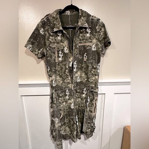 Da-Nang Camouflage Short Sleeve Jumpsuit - Picture 8 of 8